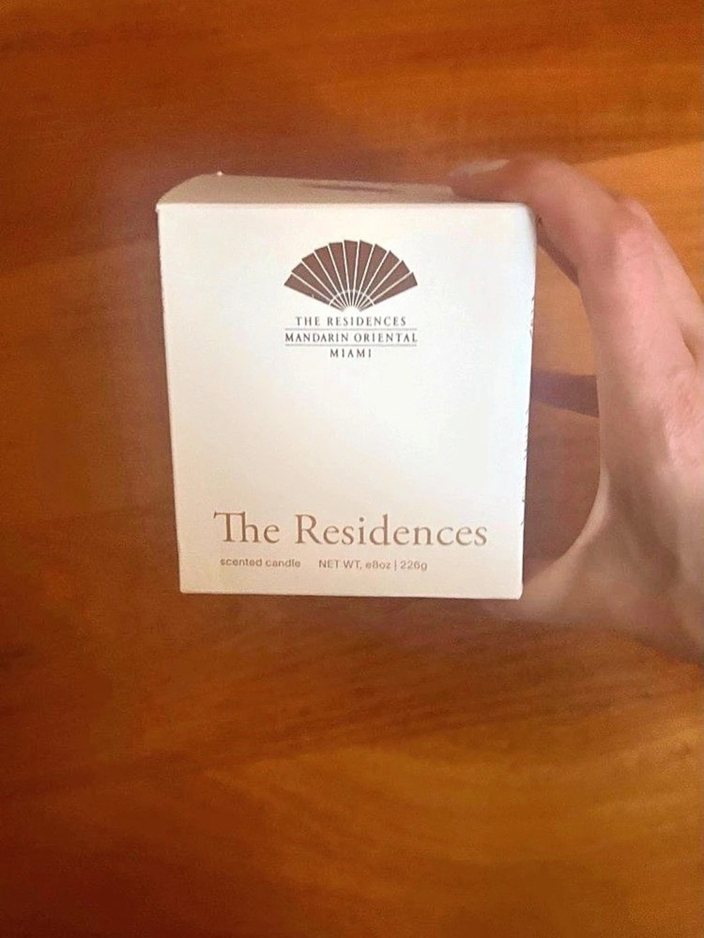 The Residences Miami White Candle